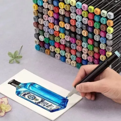 Set marcadores x 80 colores