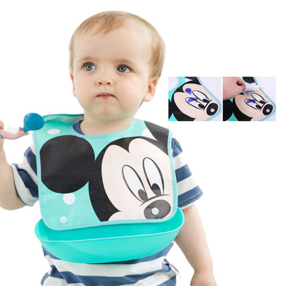 Babero Bebe Disney Bolsillo Silicona