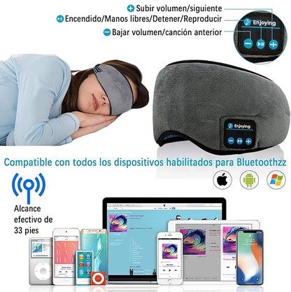 Antifaz Para Dormir Con Audífonos Bluetooth