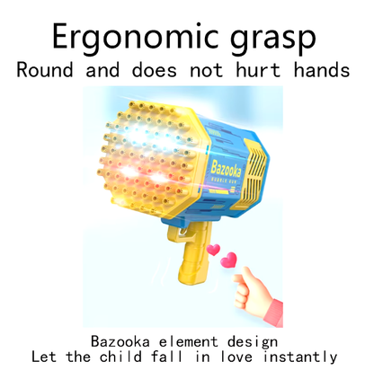 Pistola de burbujas con luces de colores