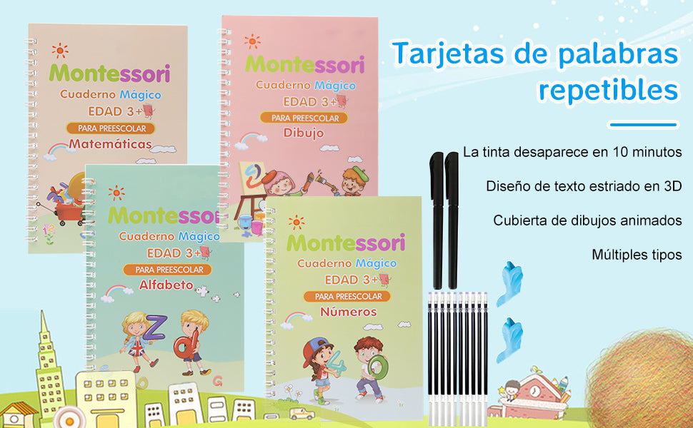 LIBROS CALIGRAFIA ESPAÑOL EN CAJA
