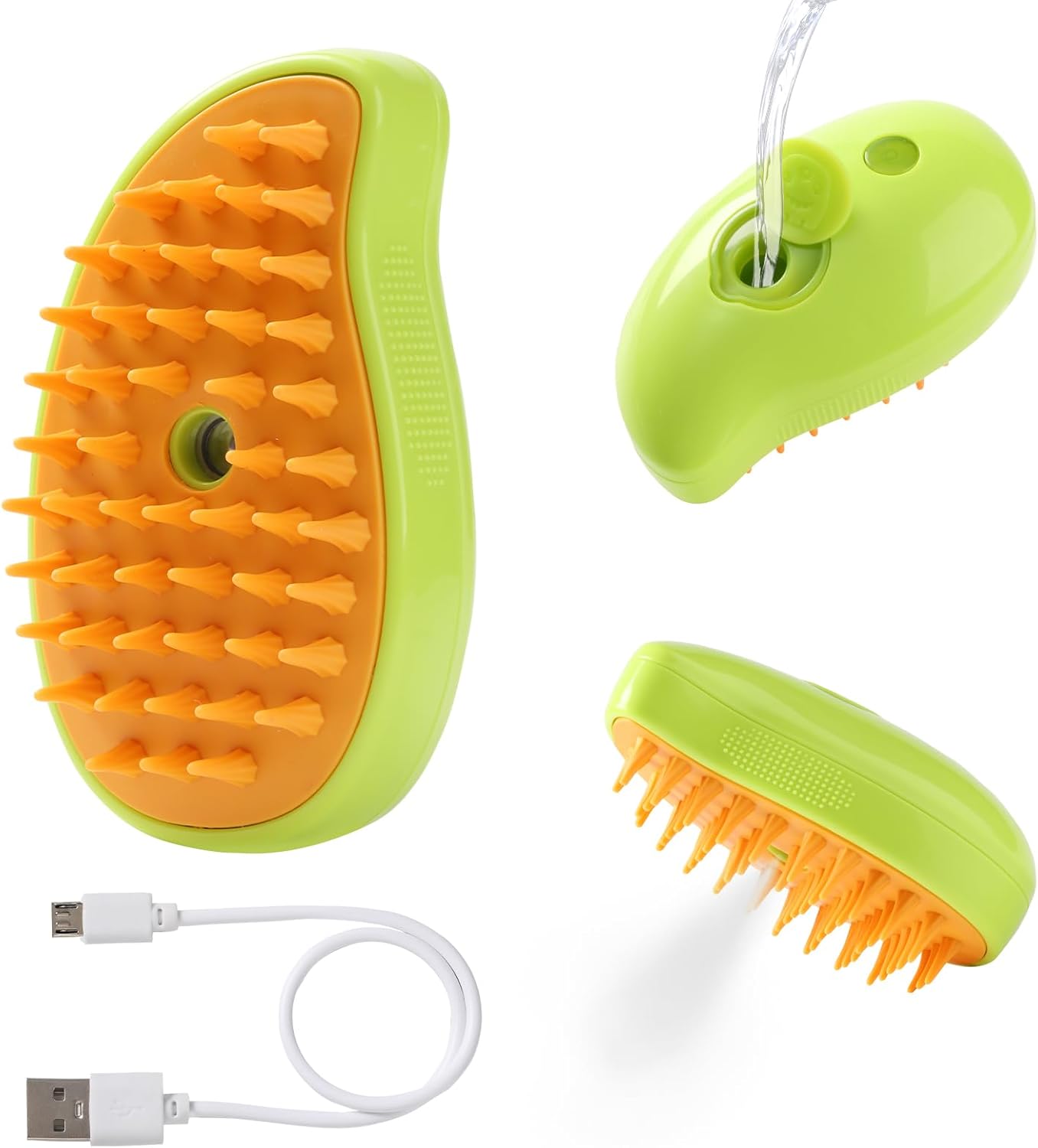 Cepillo de Mascotas con Vapor 3 en 1
