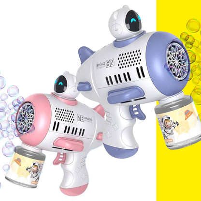 🚀 Pistola Espacial de Burbujas Automática!🚀