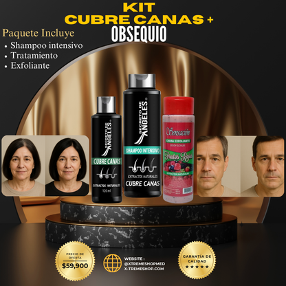 KIT SHAMPOO Y TRATAMIENTO CERO CANAS SECRETO DE ANGELES + 1 OBSEQUIO