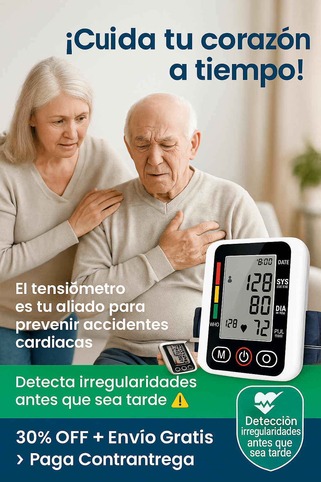 Tensiómetro Digital de Brazo - Altavoz en Español