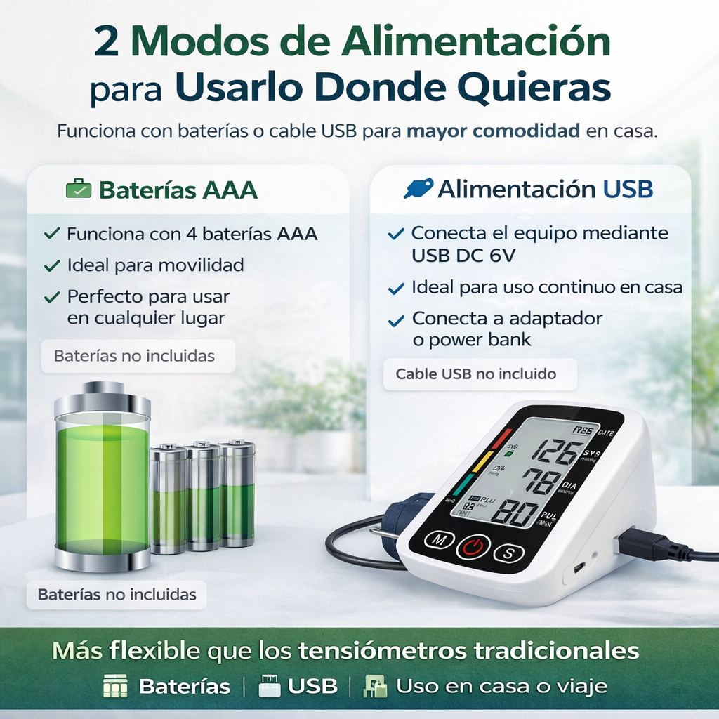 Tensiómetro Digital de Brazo - Altavoz en Español