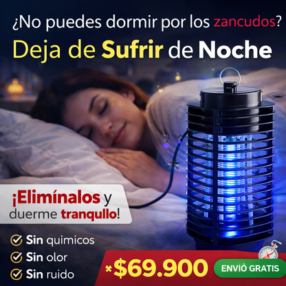 Lámpara Anti Zancudos UV | Duerme sin Mosquitos desde Hoy