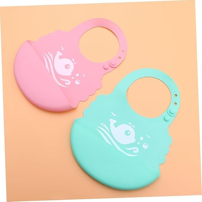 Combo Babero De Silicona Impermeable X 3