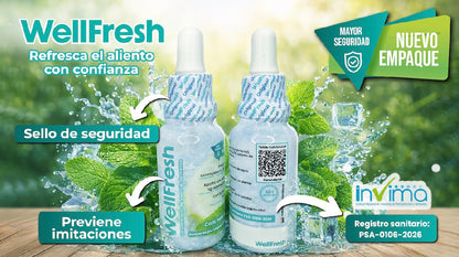 WELLFRESH ELIMINA EL MAL ALIENTO (COMBO X2 UNIDADES)