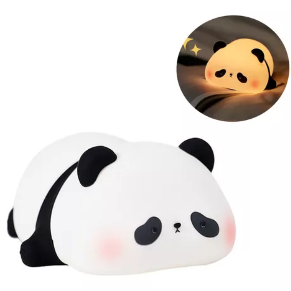 Lámpara oso panda 3 tonos silicona