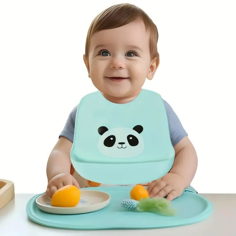 Combo Babero De Silicona Impermeable X 3