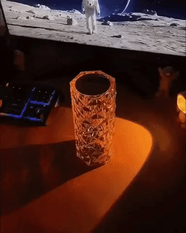 Lampara De Mesa De Cristal RGB + Control