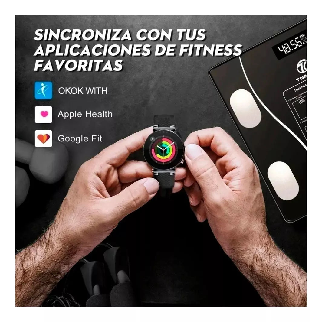 Báscula Inteligente Bluetooth de Vidrio Templado Digital