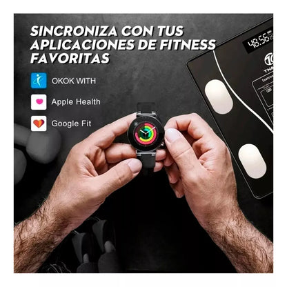 Báscula Inteligente Bluetooth de Vidrio Templado Digital