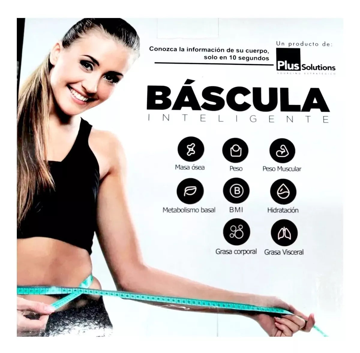 Báscula Inteligente Bluetooth de Vidrio Templado Digital