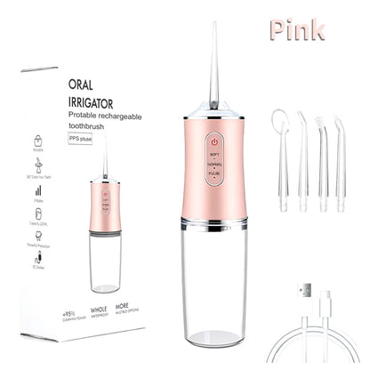 Irrigador Oral Recargable 4 BOQUILLAS