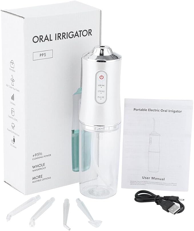 Irrigador Oral Recargable 4 BOQUILLAS
